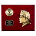 Fire Fighter Head Clock (15" X 12")